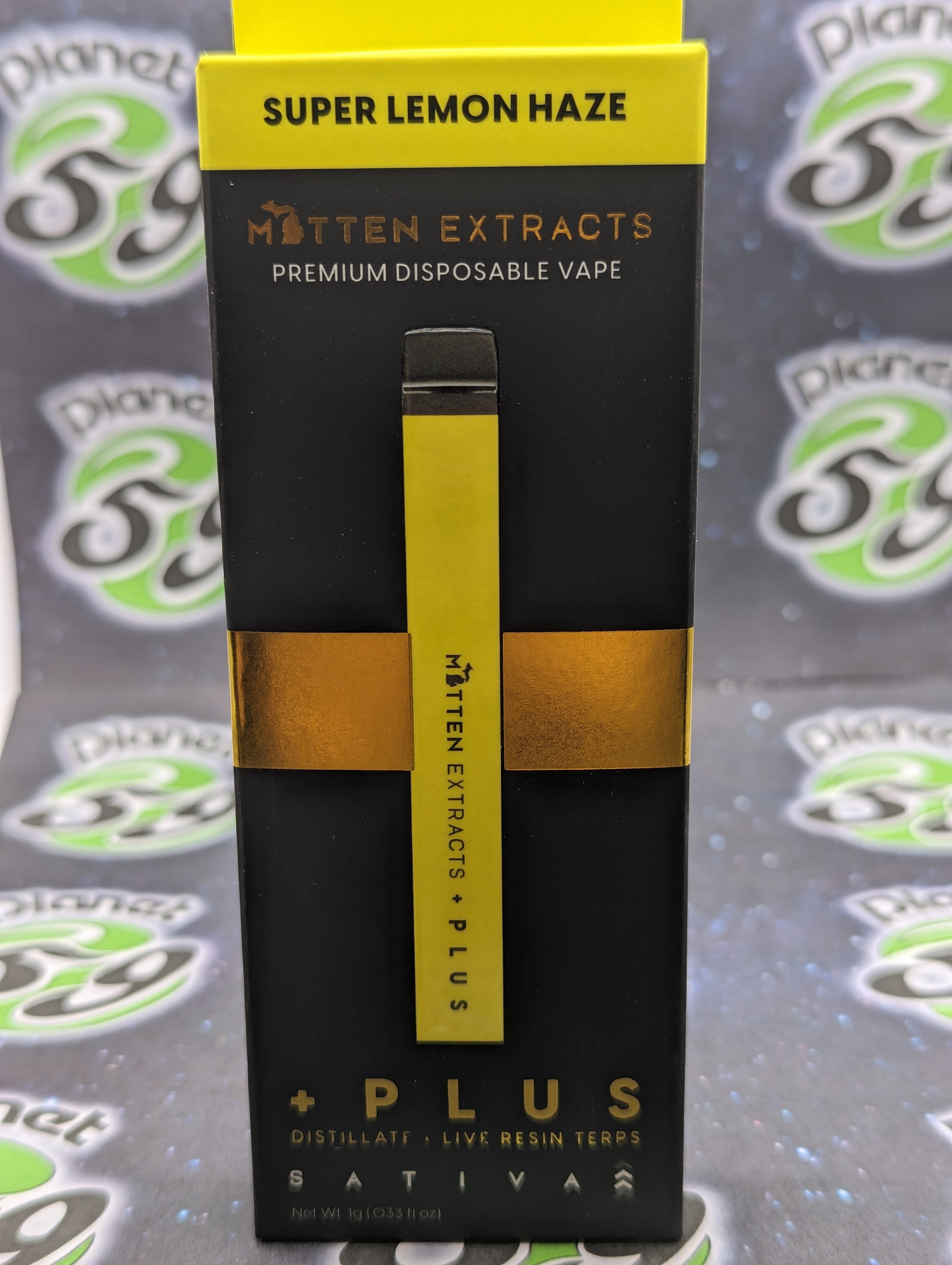 Photograph of product: Mitten Extracts | Super Lemon Haze | 1g Disposable