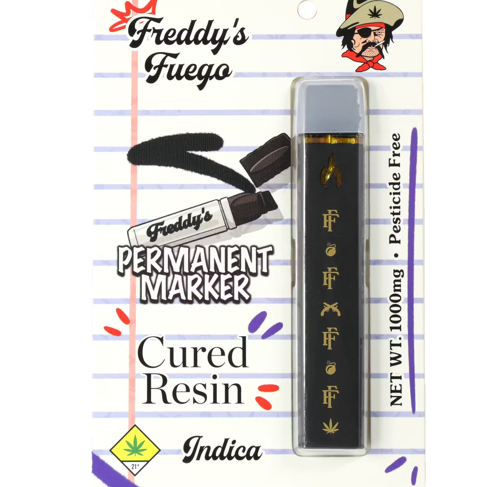Photograph of product: Permanent Marker Cured Resin Disposable | 1g