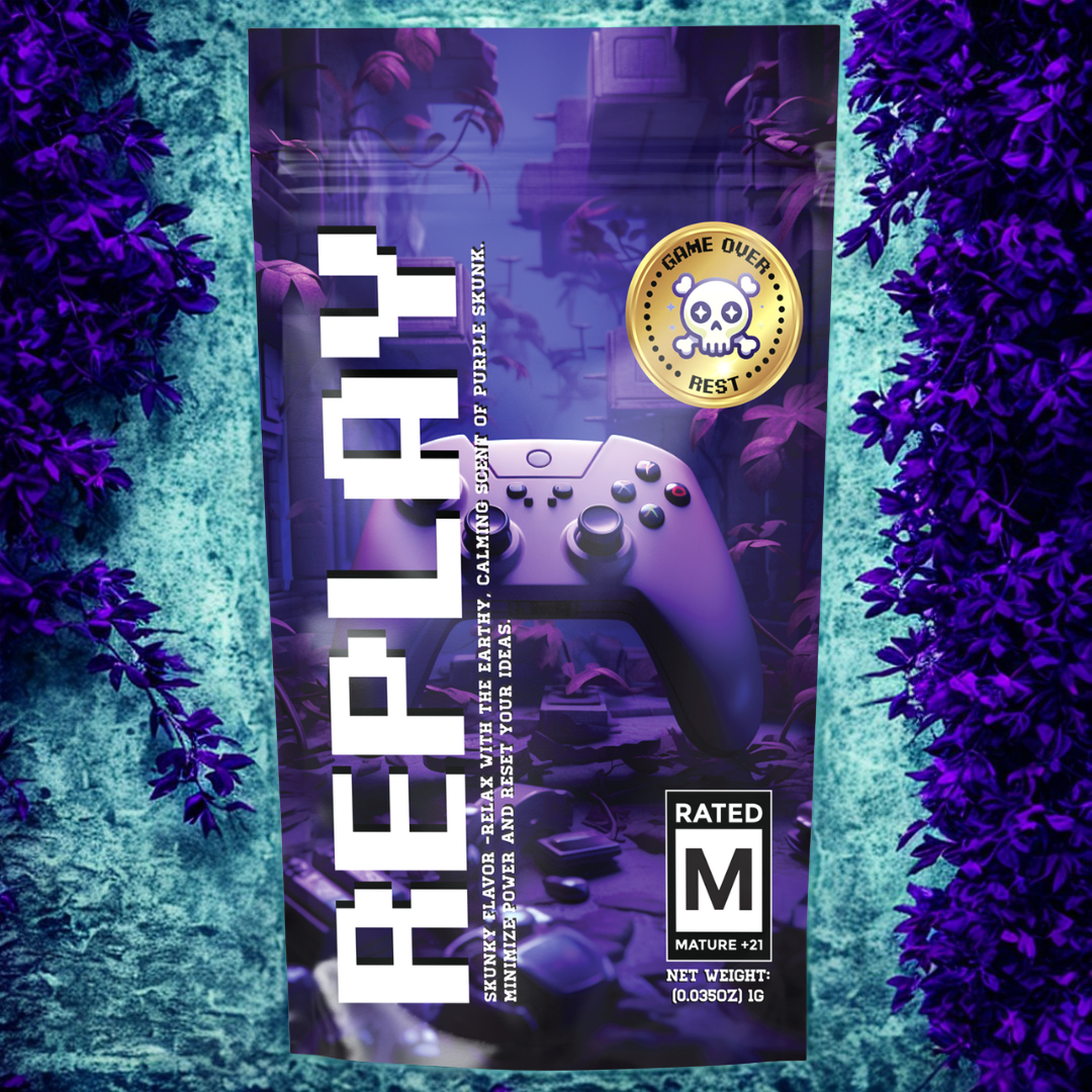 Photograph of product: Game Over | Purple Skunk