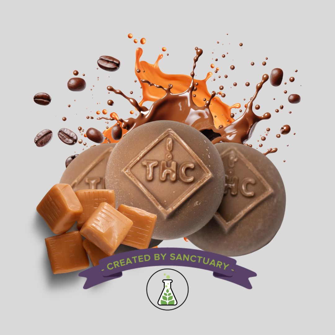 Photograph of product: Full Spectrum Java Carml Milk Chocolate Bites 60mg 6pk