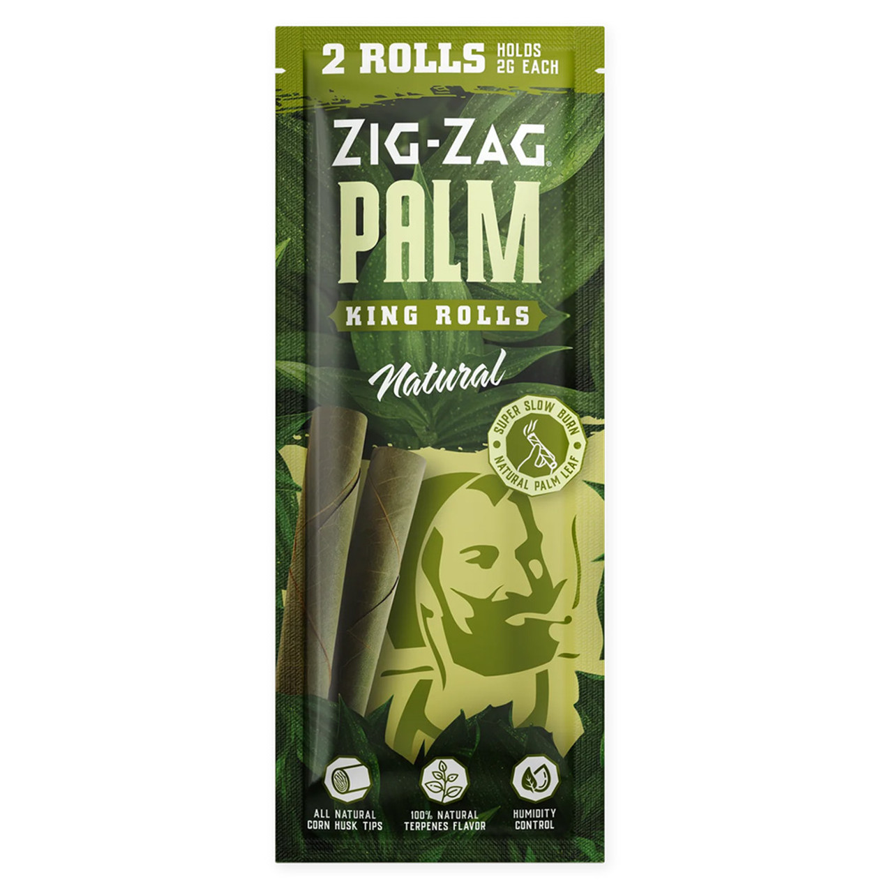 Photograph of product: Zig-Zag Palm Natural Mini Rolls 2pk