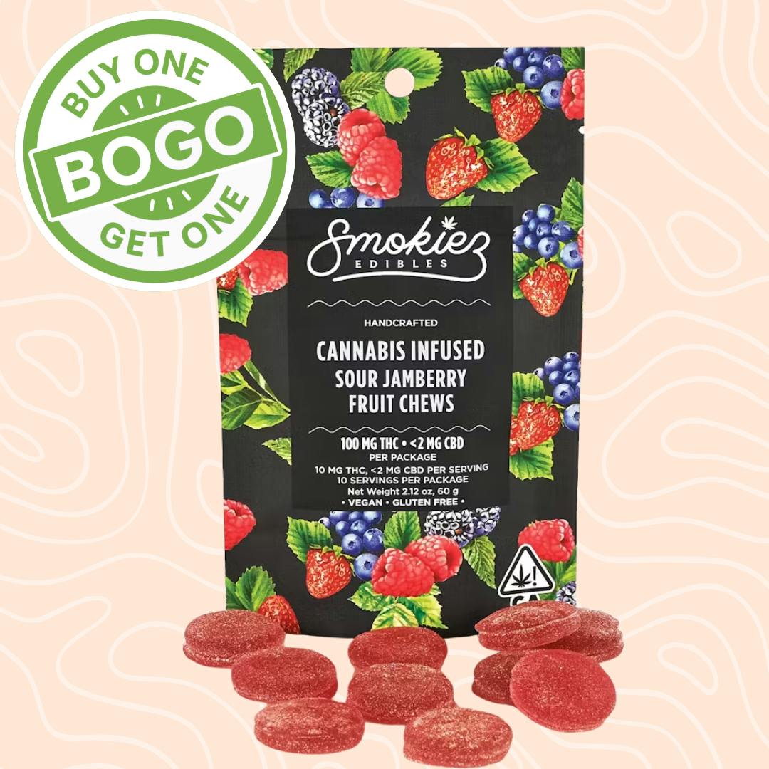 Photograph of product: Sour Jamberry CBN:TH-oui 1:1 Fruit Chews