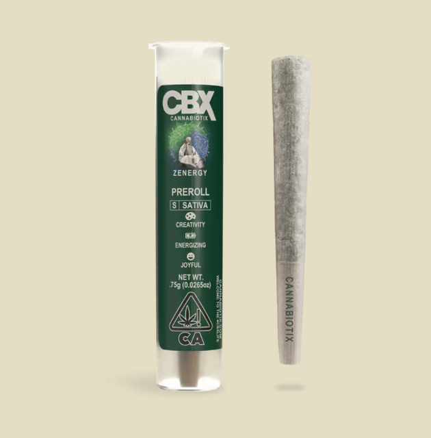 Photograph of product: CBX - Zenergy - .75g Pre-Roll - 