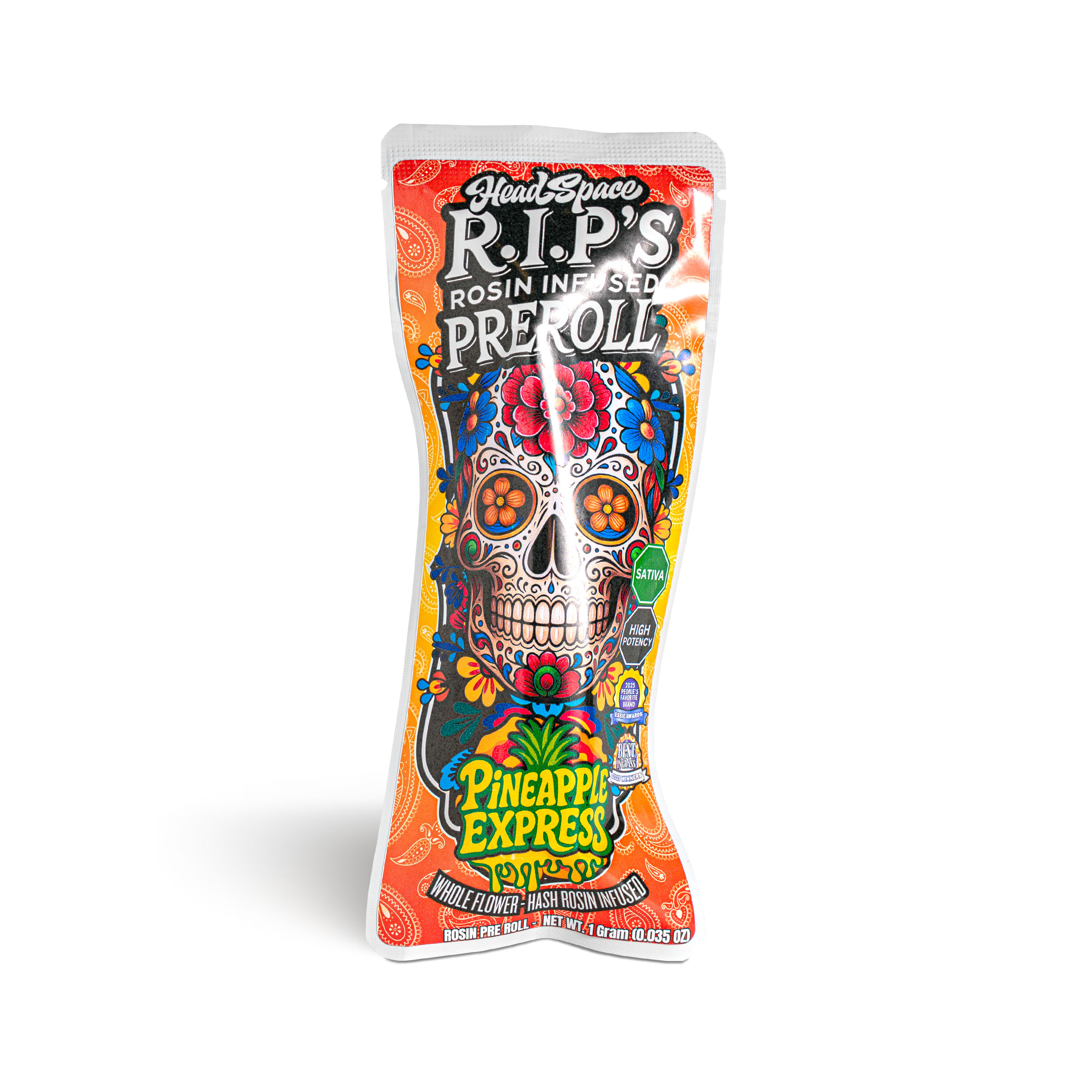 Photograph of product: Pineapple Express Rosin Infused Pre-Roll - 1g