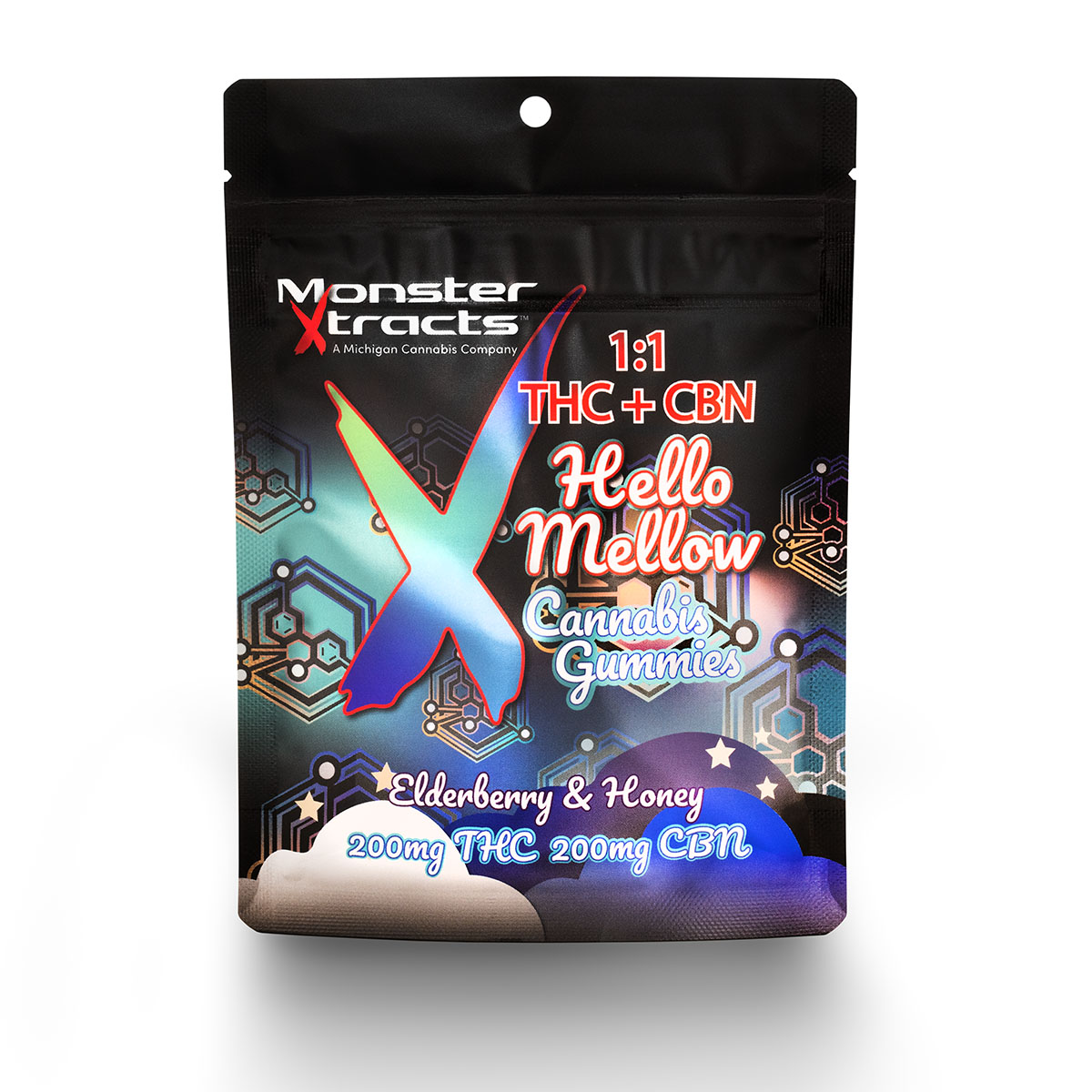 Photograph of product: Elderberry & Honey 20pc x 10mg 1:1 (CBN) | PC Pure 200mg