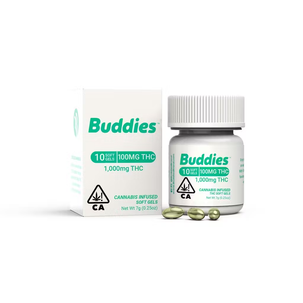 Photograph of product: Buddies - TH-oui 100mg - Capsule 10pk