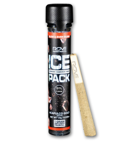Photograph of product: Rove - Infused Pre Roll - ICE Pack Acapulco Gold