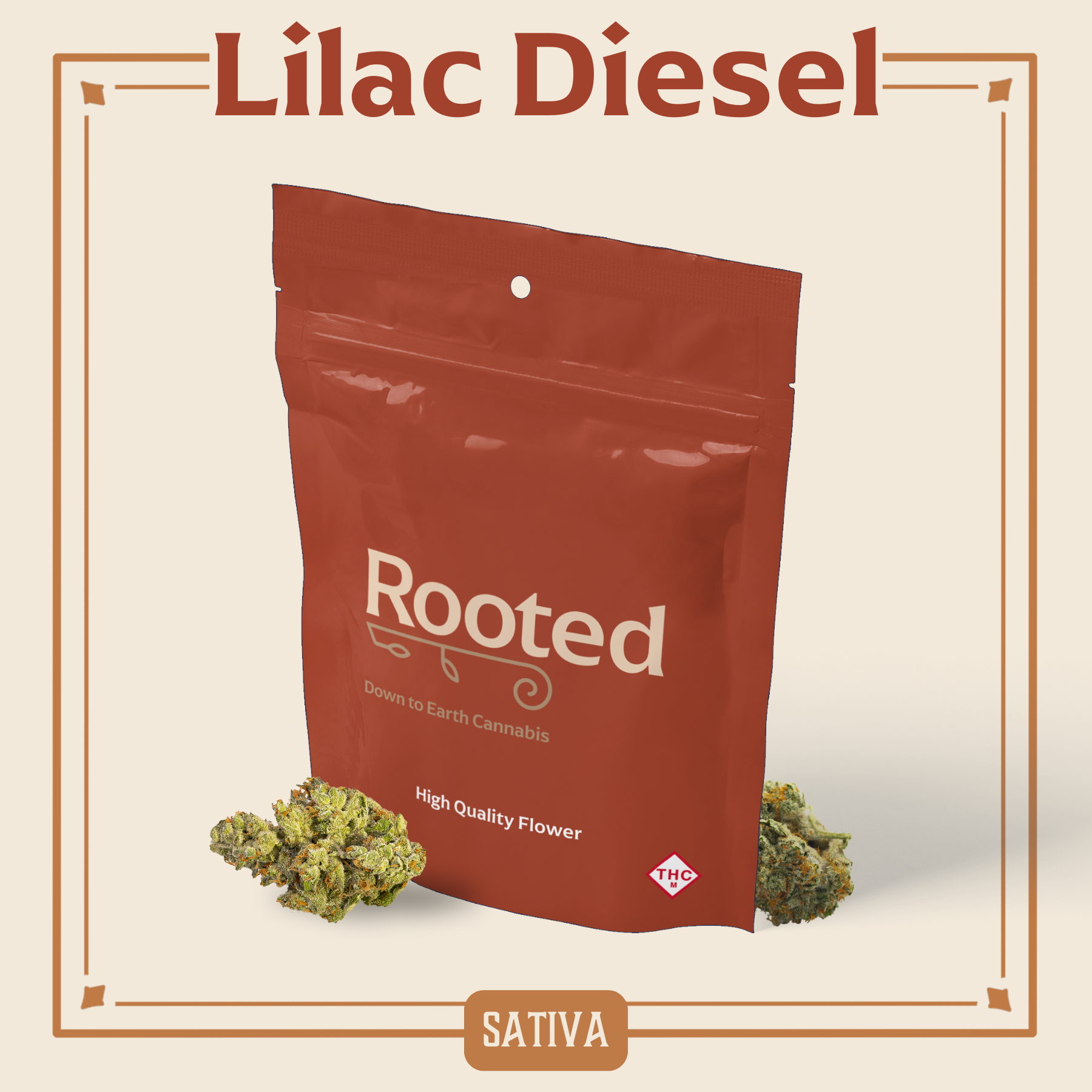 Photograph of product: Lilac Diesel Flower | 3.5g