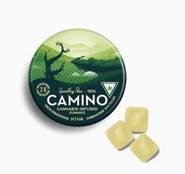 Photograph of product: SPARKLING PEAR 1:3 CBD GUMMIES - 