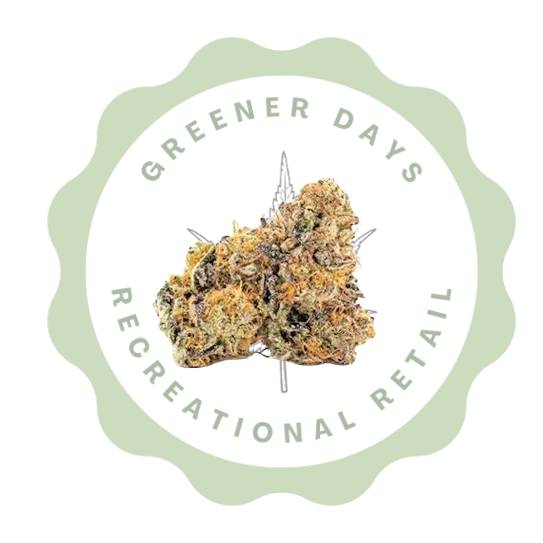 Photograph of product: Greener Days Eighth (3.5G) Prepackaged Flower MSG