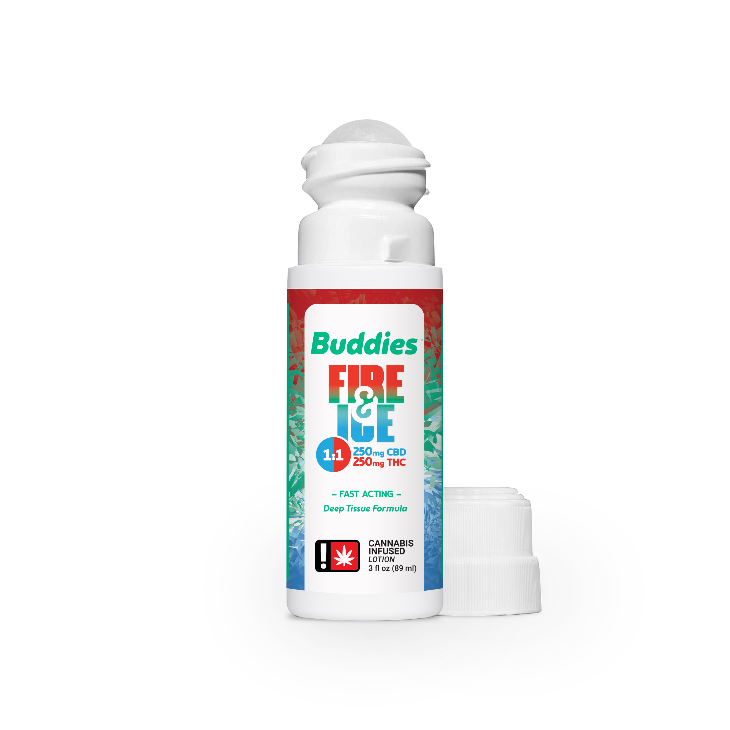 Photograph of product: Buddies - 1:1 FIRE & ICE - Roller Bottle - (3oz) - H