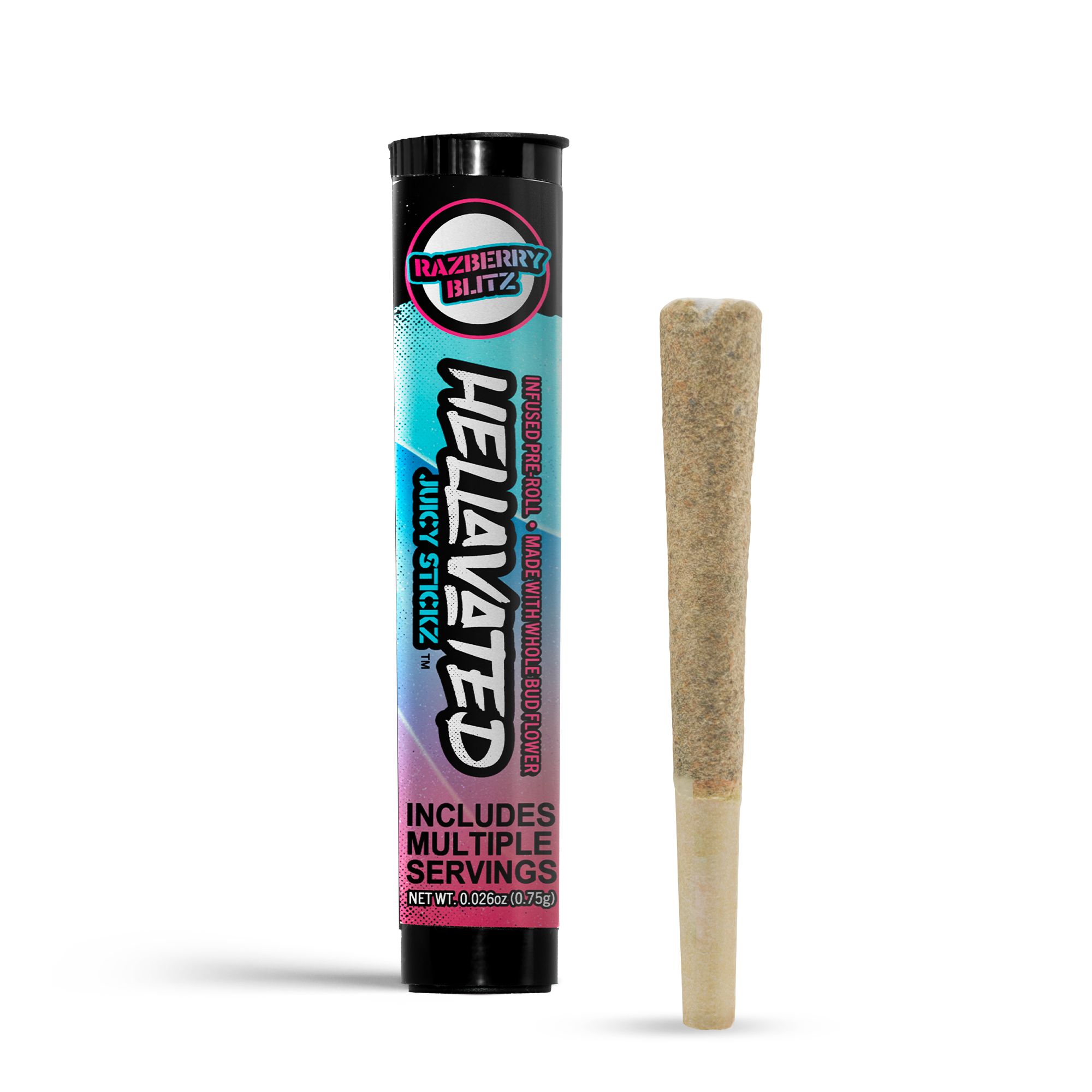 Photograph of product: Razberry Blitz | Infused Pre-Roll | 0.75g