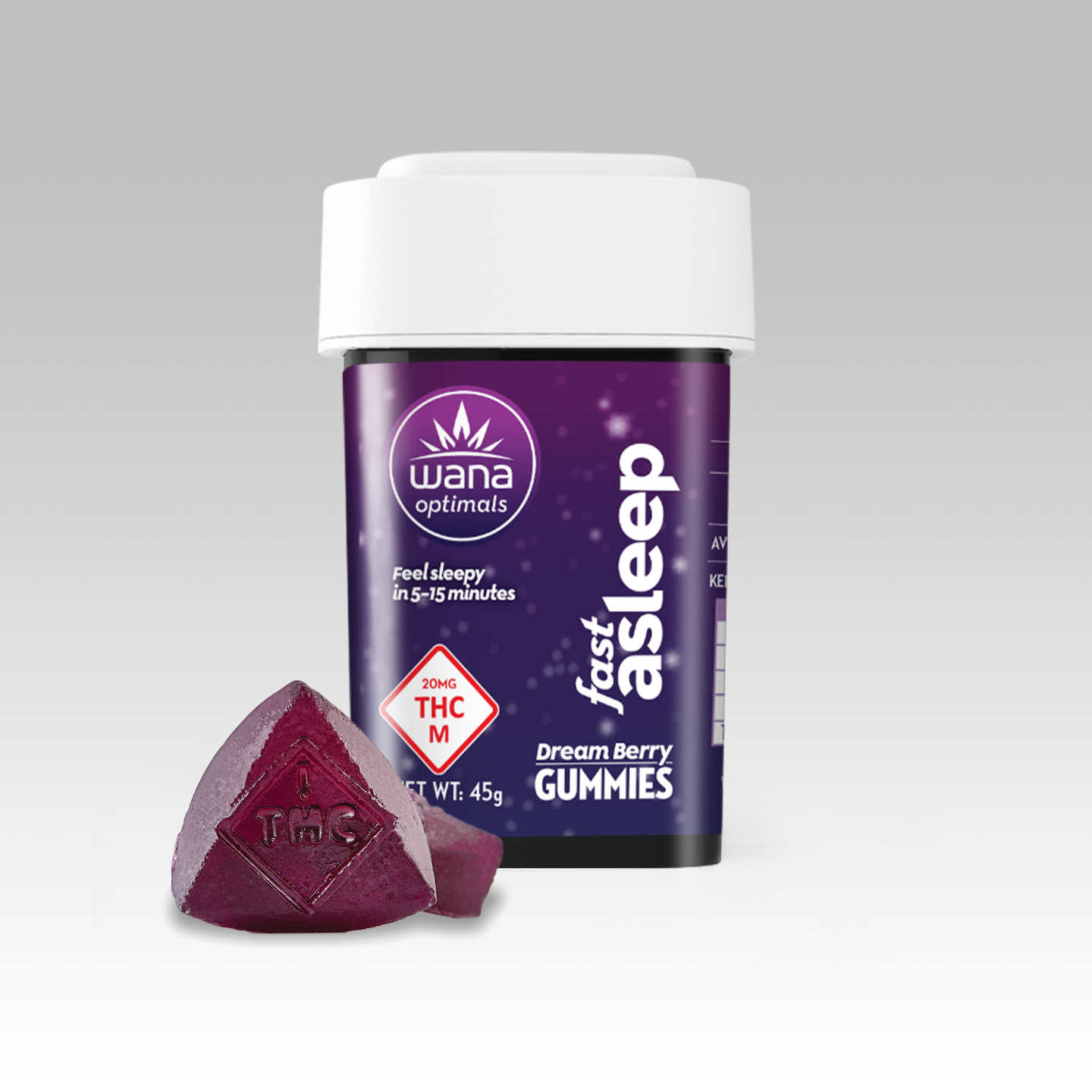 Photograph of product: Fast Asleep - Quick Gummies - 20mg