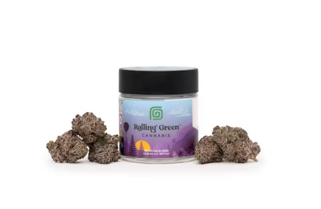 Photograph of product: Rolling Green | White Chocolate Chip | Hybrid | Flower | 3.5g