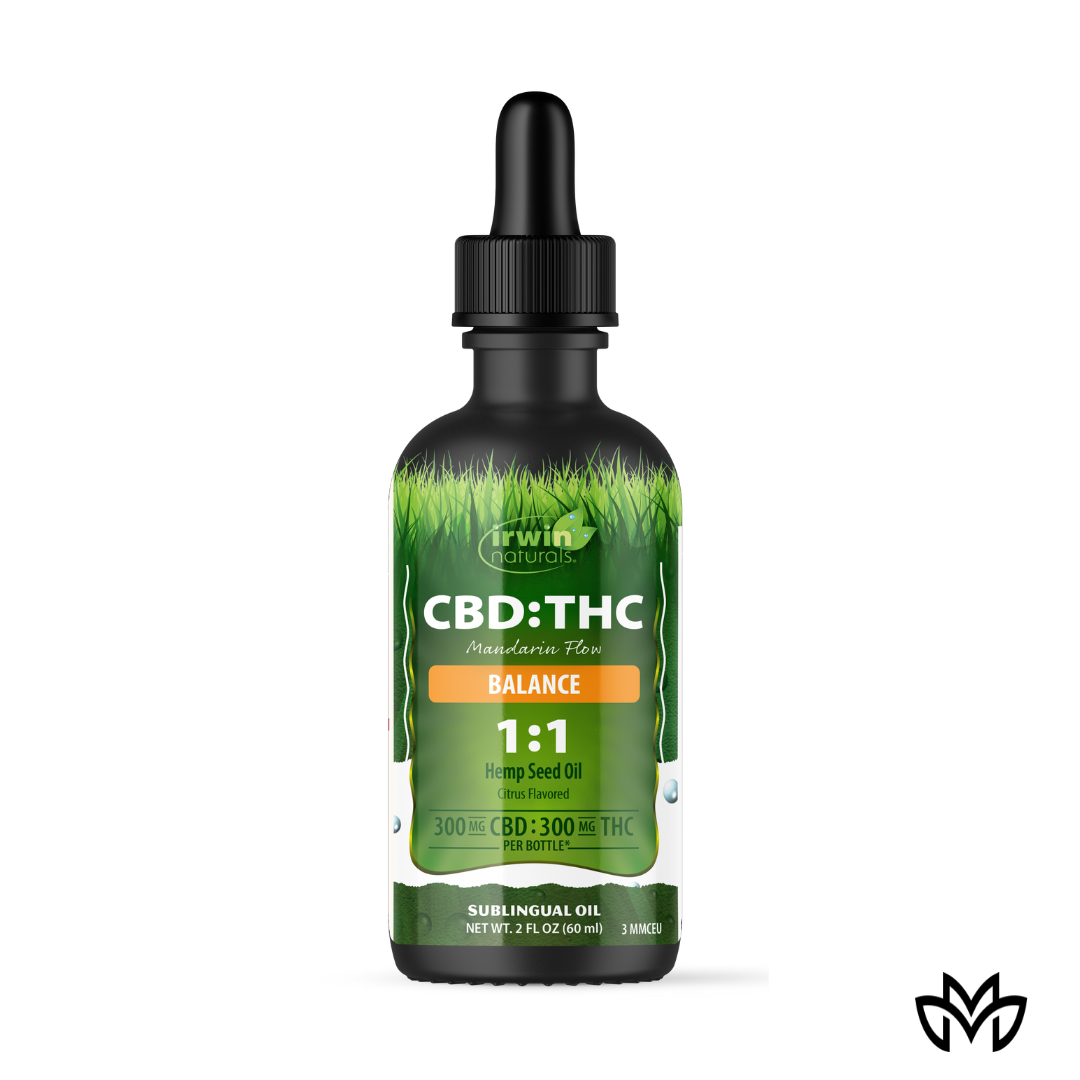Photograph of product: Mandarin Flow Balance | 1:1 CBD:TH-oui Tincture