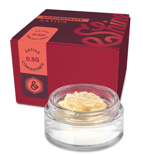 Photograph of product: &Shine Screaming OG Haze Cured Live Concentrate 1g