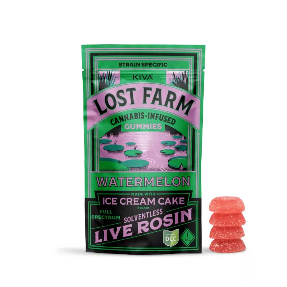 Photograph of product: Lost Farm - Watermelon Ice Cream Rosin Gummies 100mg