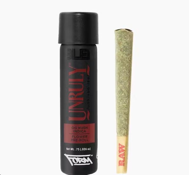Photograph of product: Unruly OG .75g Pre-Roll - 