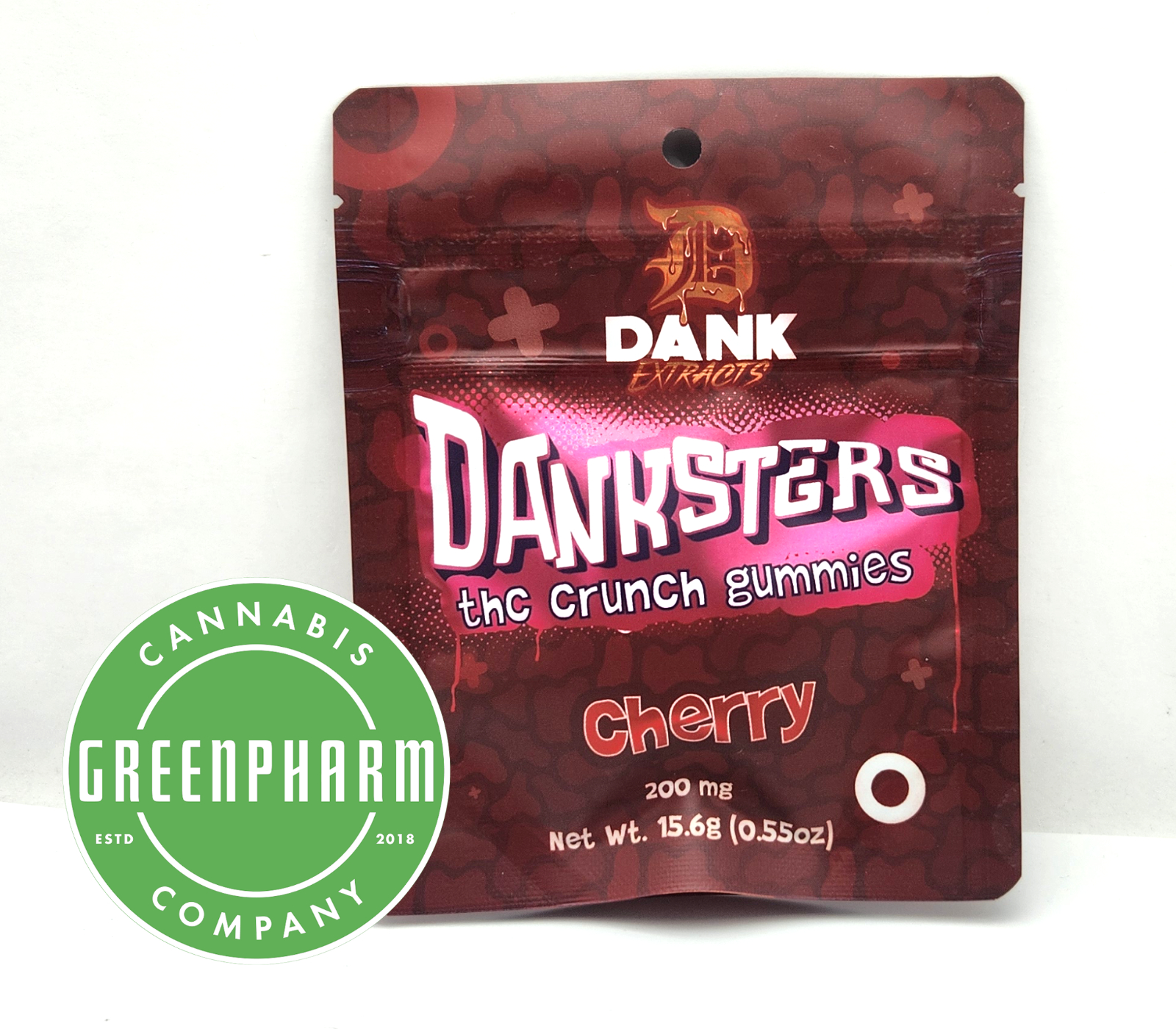 Photograph of product: Edible | Dank Extracts | Cherry Danksters | 200mg