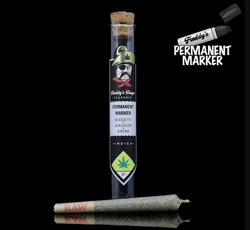 Photograph of product: Freddy Fuego - Permanent Marker - 2pk Pre-Rolls