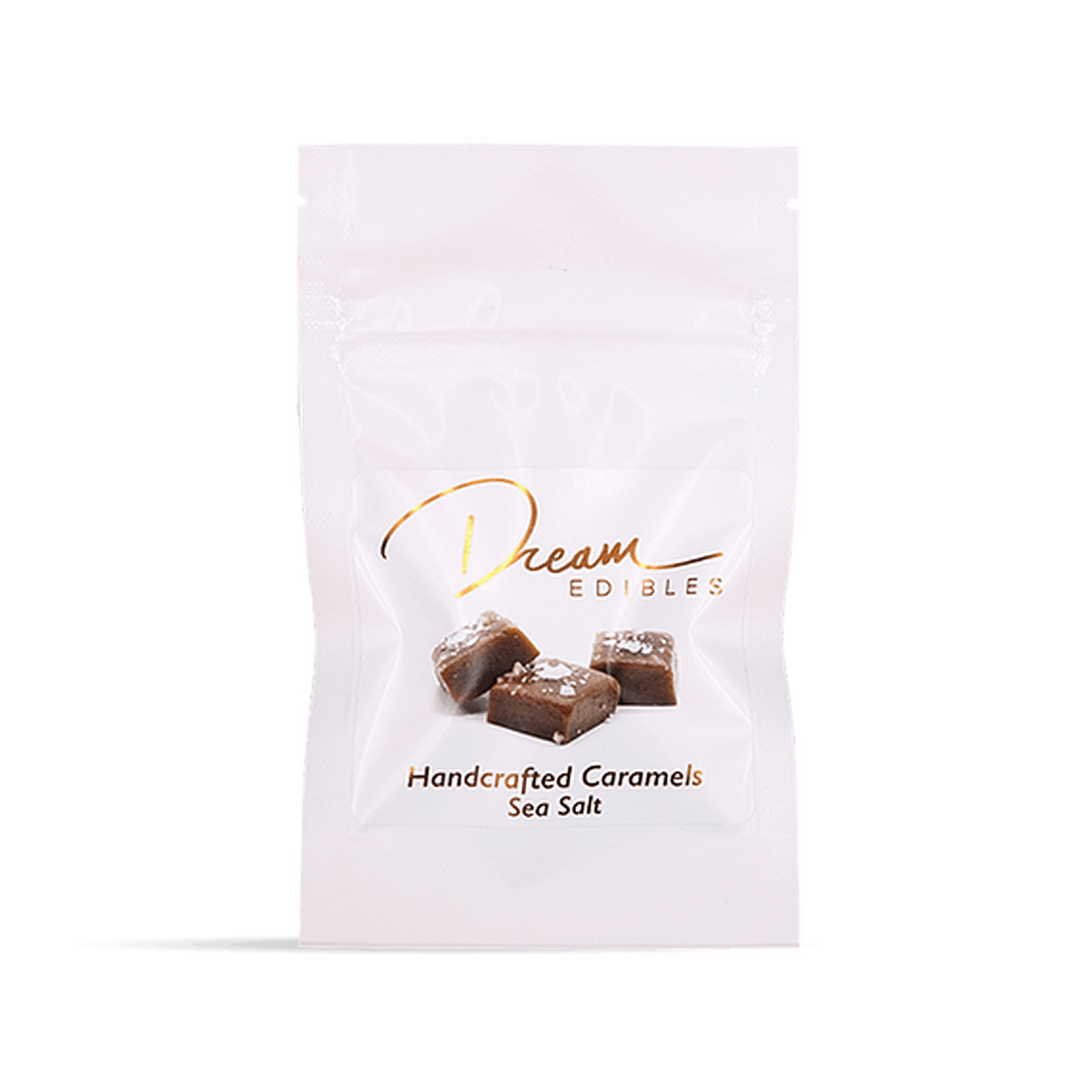 Photograph of product: Dream | Sea Salt Caramel Dark Chocolate Covered | 200mg