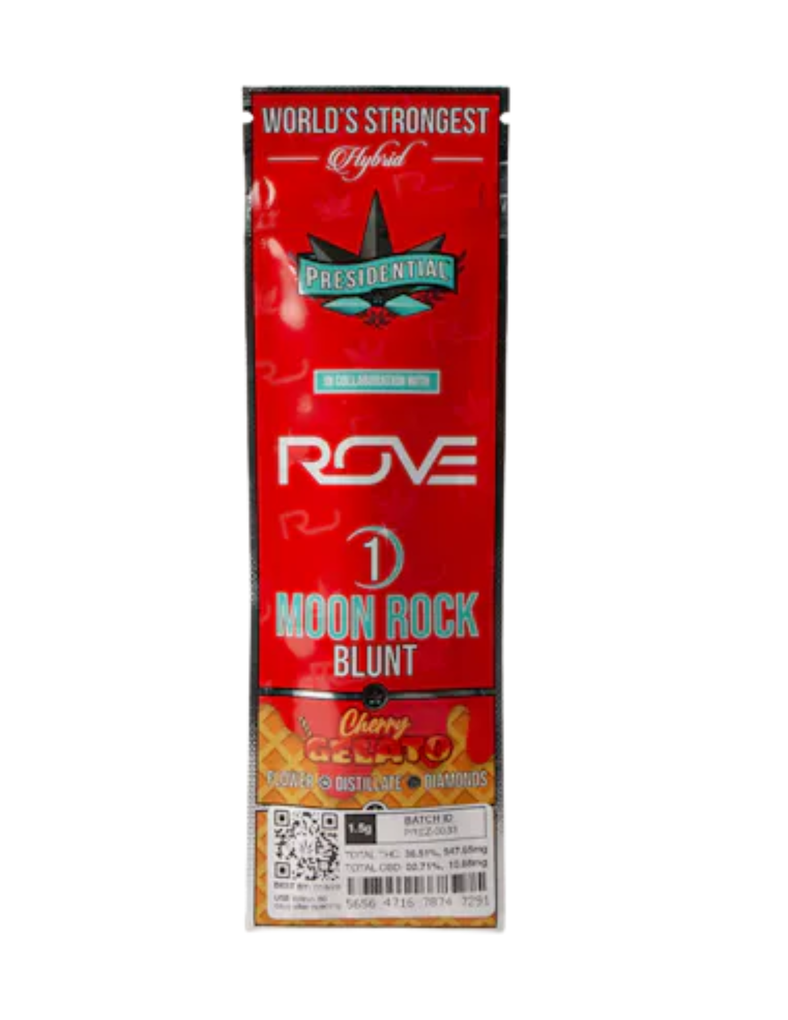 Photograph of product: Presidential - Cherry Gelato Moonrock Infused Preroll
