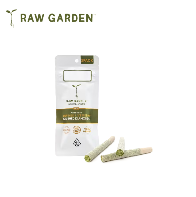 Photograph of product: SLYMER 3PK CRUSHED DIAMONDS INFUSED PREROLL - 1.75 G
