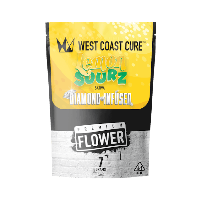 Photograph of product: Lemon Sourz | 7G Diamond Infused Premium Flower - 