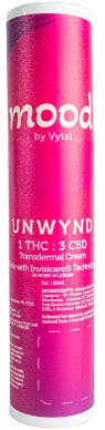 Photograph of Product: Unwynd 1:3 Transdermal Cream (123mg THC/368mg CBD/2oz)