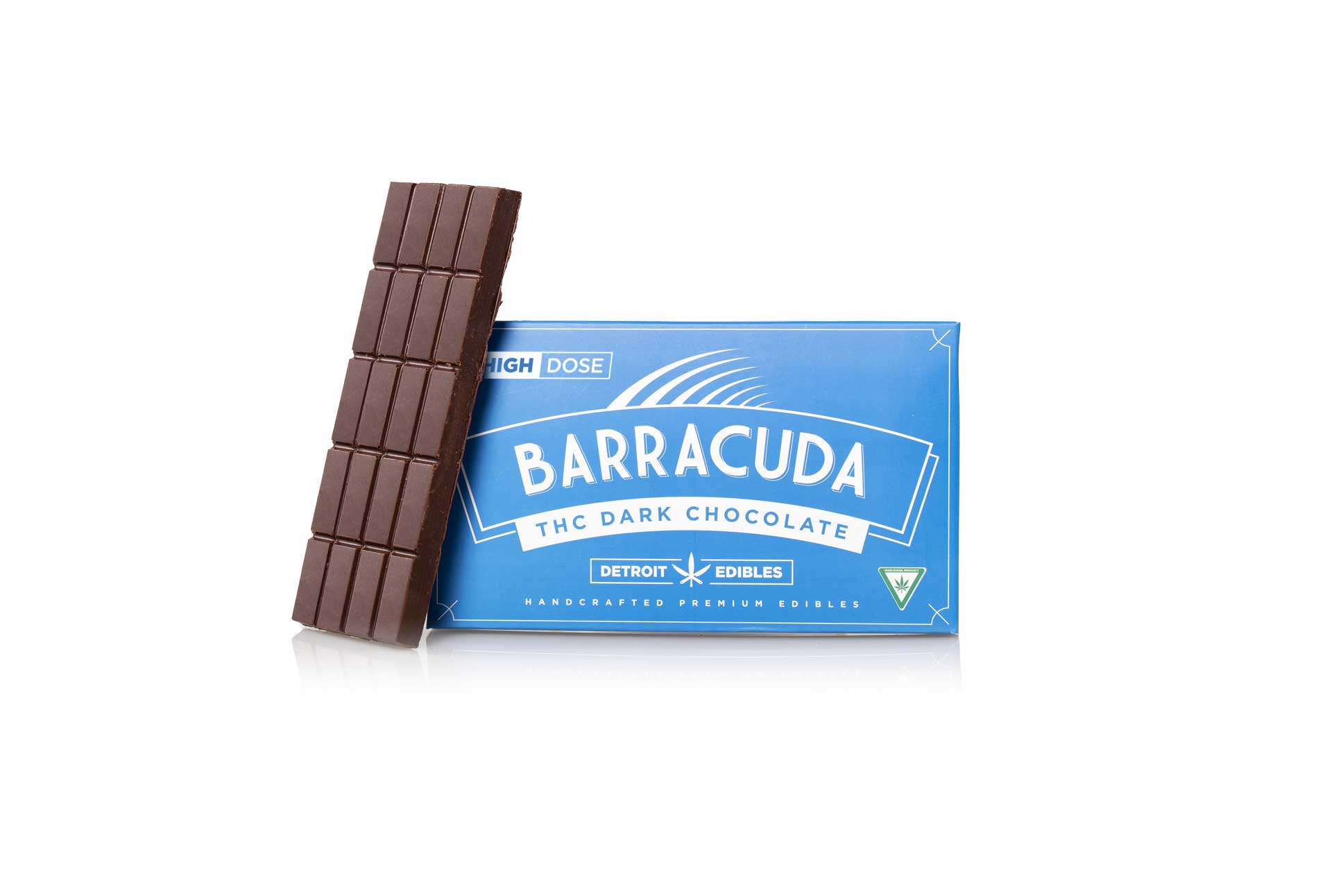 Photograph of product: Detroit Edible | 200mg Barracuda Bar | Dark Chocolate