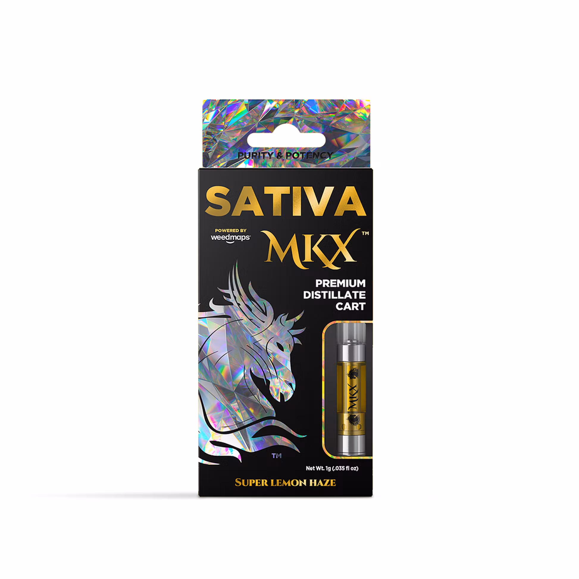 Photograph of product: MKX | Sativa Distillate 510 Cart | Green Crack | 1g