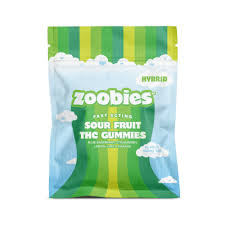 Photograph of product: Zoobies - Gummies - Sour Fruit (H) 100mg
