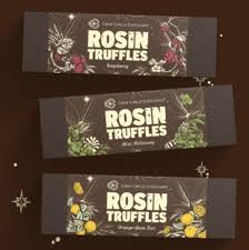Photograph of product: CROP CIRCLE | 5PC ROSIN TRUFFLES | WILSON ZERO | RASPBERRY | 100MG