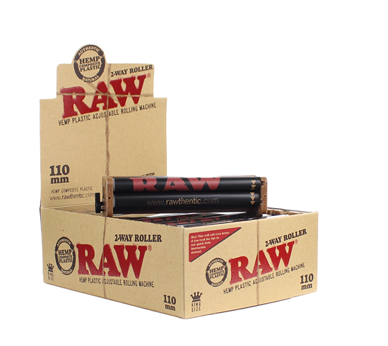 Photograph of product: King Size RAW 2-Way Hemp Plastic Roller - 110mm