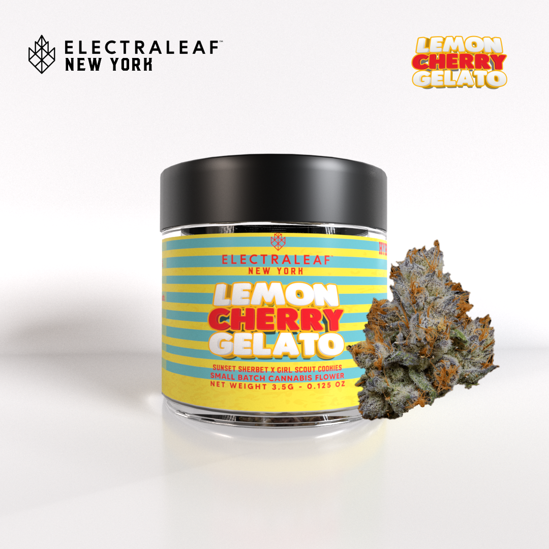 Photograph of product: Electraleaf 3.5g Jar Lemon Cherry Gelato- Hybrid  23.37%TH-oui