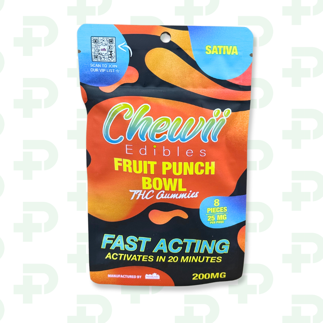 Photograph of product: Chewii 200mg Gummies - Fruit Punch