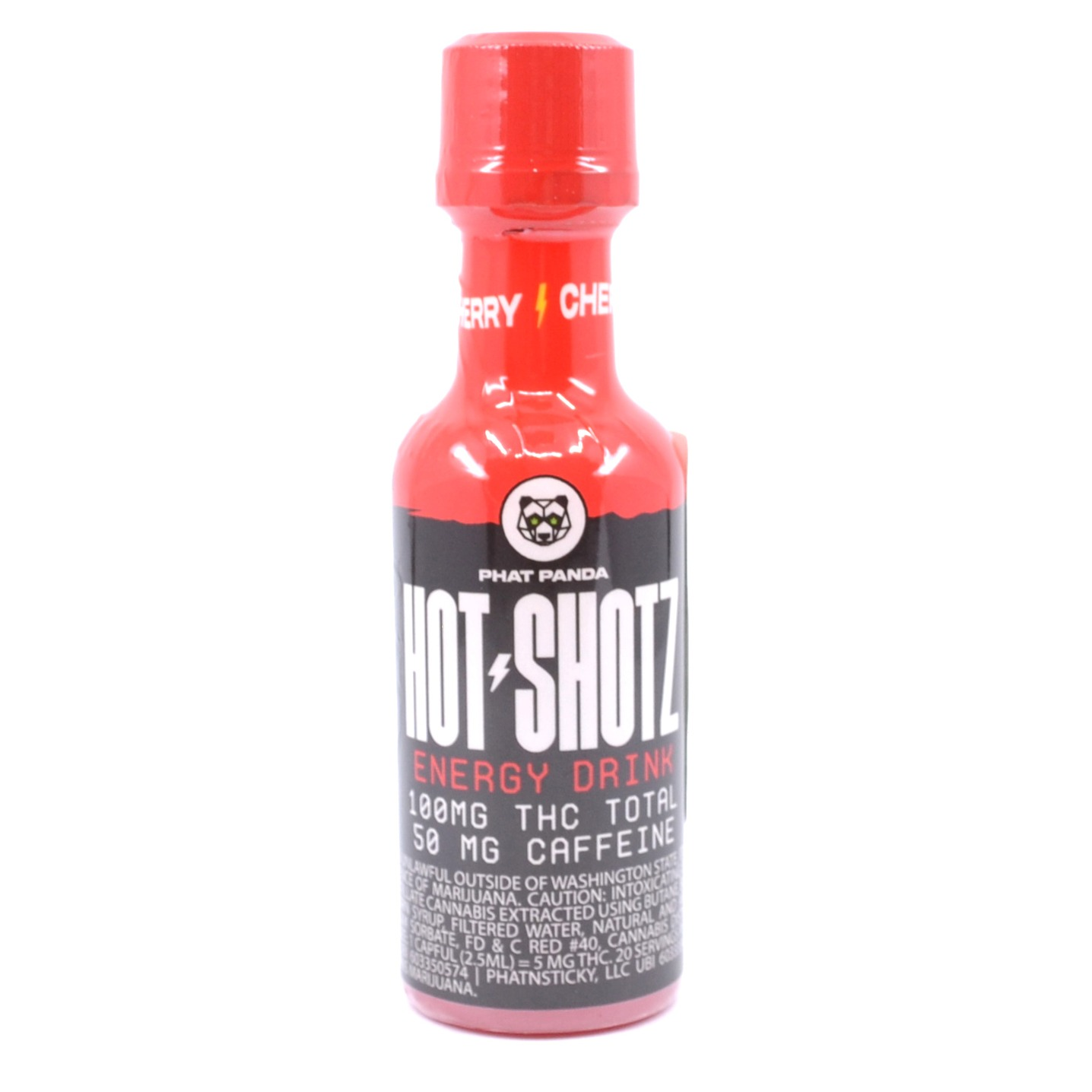 Photograph of product: Cherry Engergy Hot Shotz 100mg