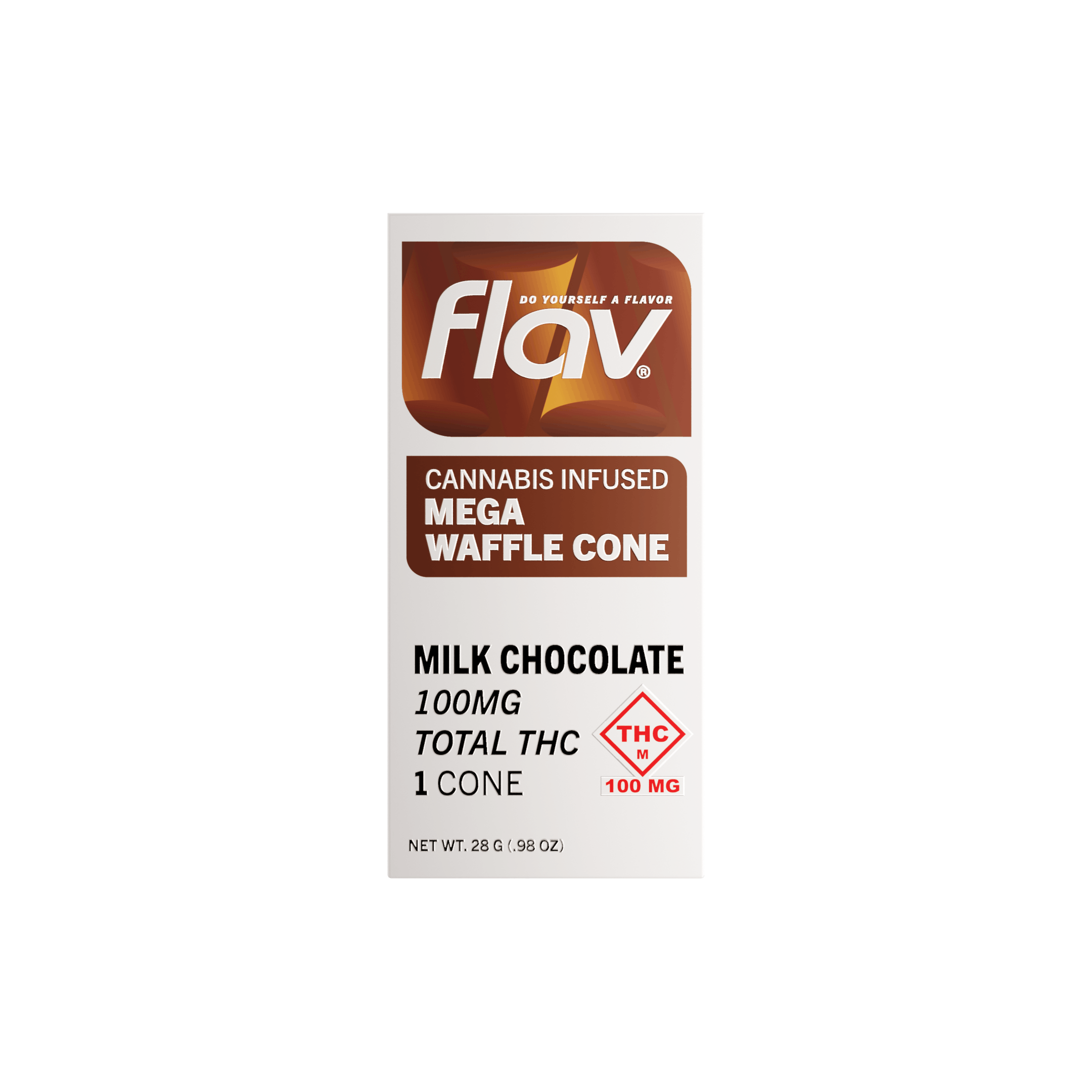 Photograph of product: Milk Chocolate Mega Cone (100mg)
