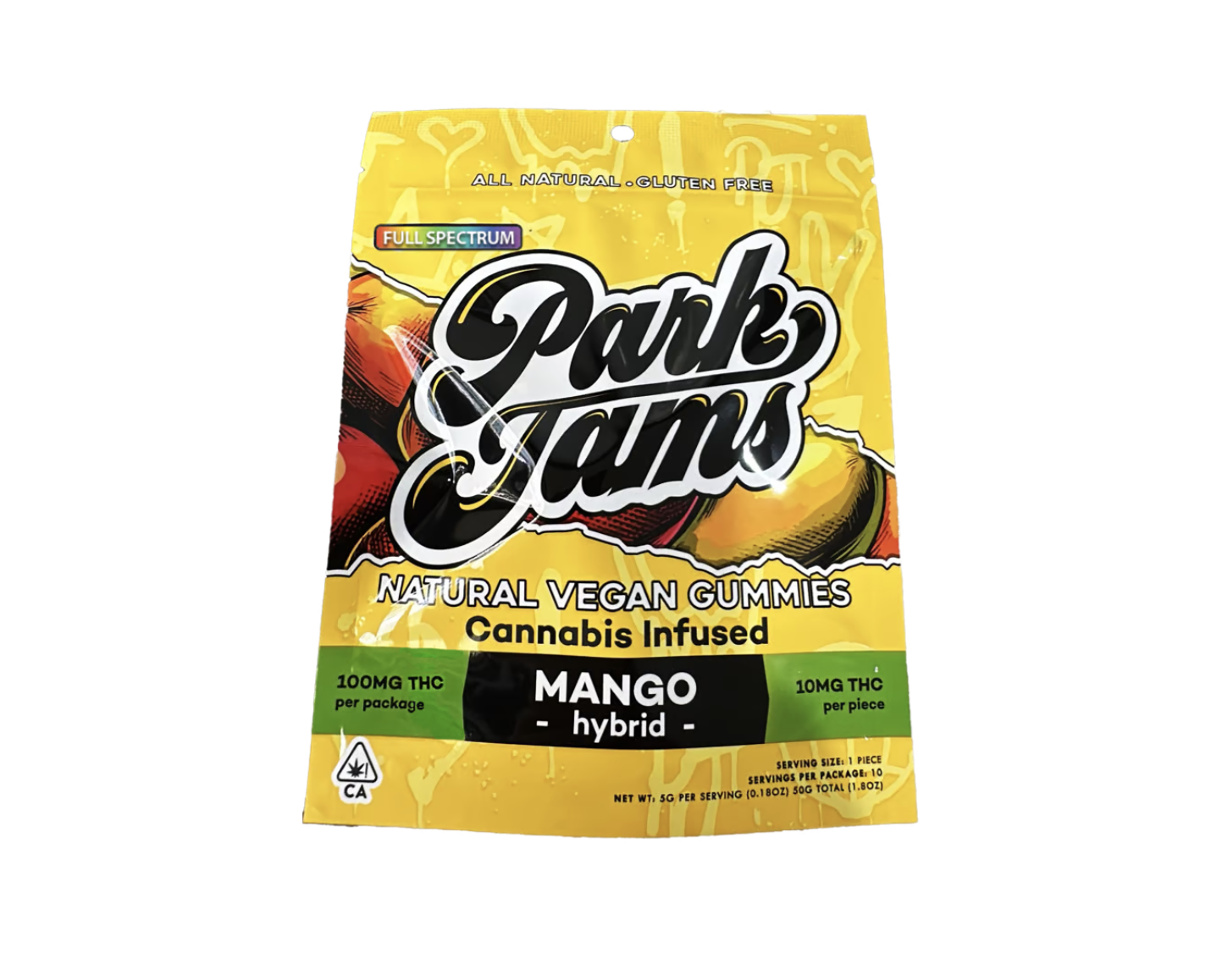 Photograph of product: Park Jams Natural Vegan Gummies - Mango (H)