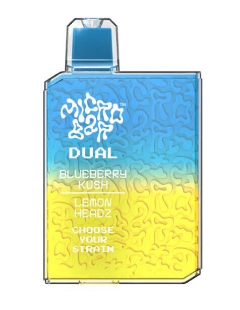 Photograph of product: Micro bar Dual 1g Blueberry Kush/Lemon Headz Disposable
