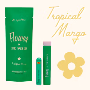 Photograph of product: Edie Parker Vape Disposable 0.5g- Tropical Mango (Good Morning)