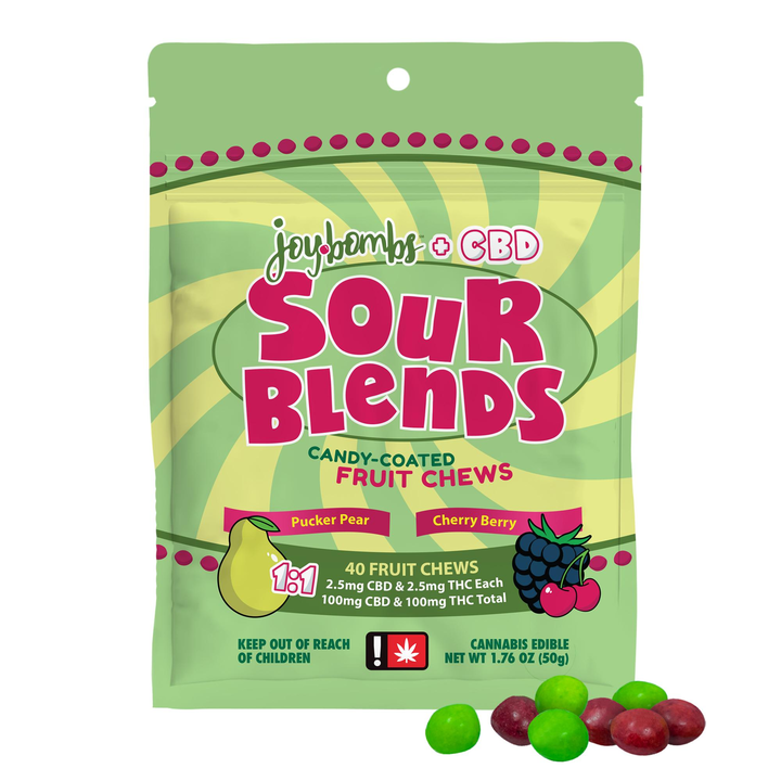 Photograph of product: Joy Bombs | Sour Blends 1:1 TH-oui CBD