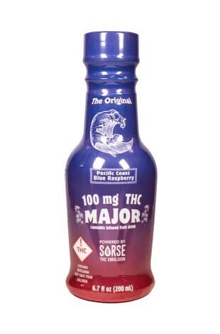 Photograph of product: Major - Blue Raspberry (100mg)