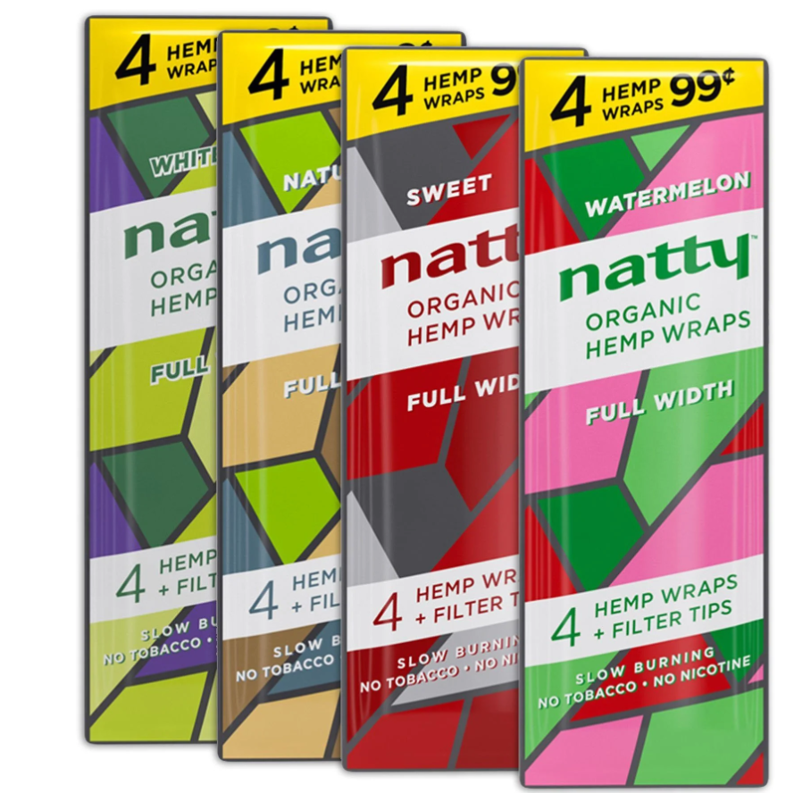 Photograph of product: Natty Hemp Wraps- Petal