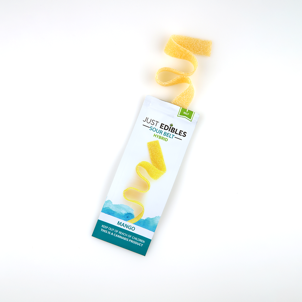 Photograph of product: Sour Long Belt Mango (100mg)