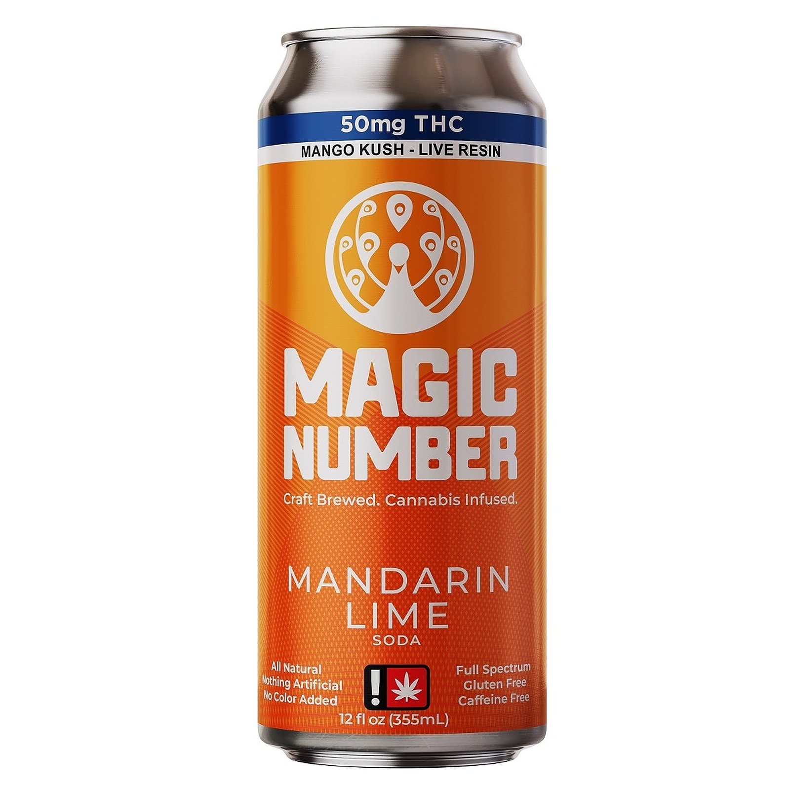 Photograph of product: Magic Number > Soda > 50mg > Mandarin Lime