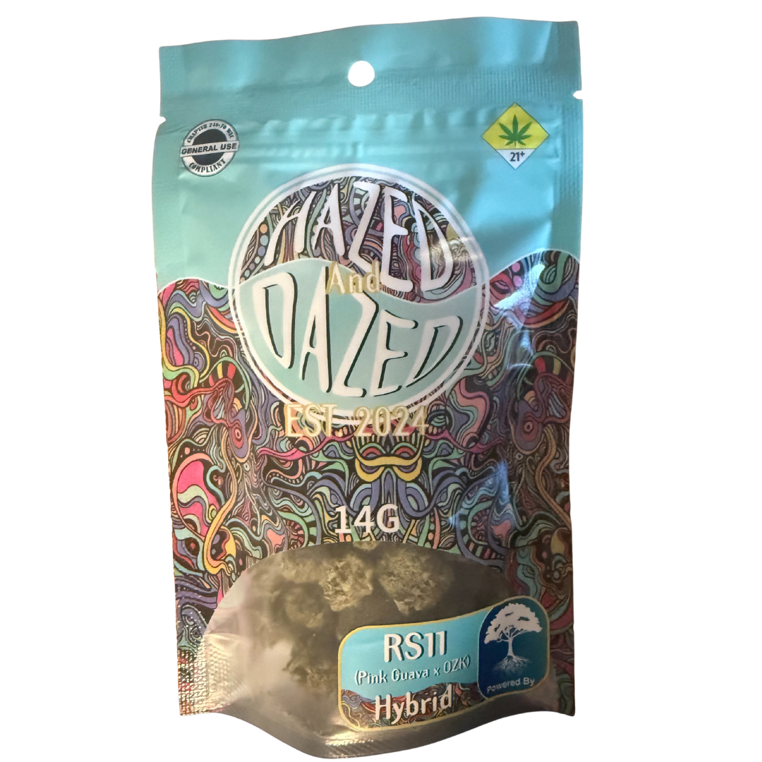 Photograph of Product: Hazed and Dazed RS11 Flower Hybrid 14g