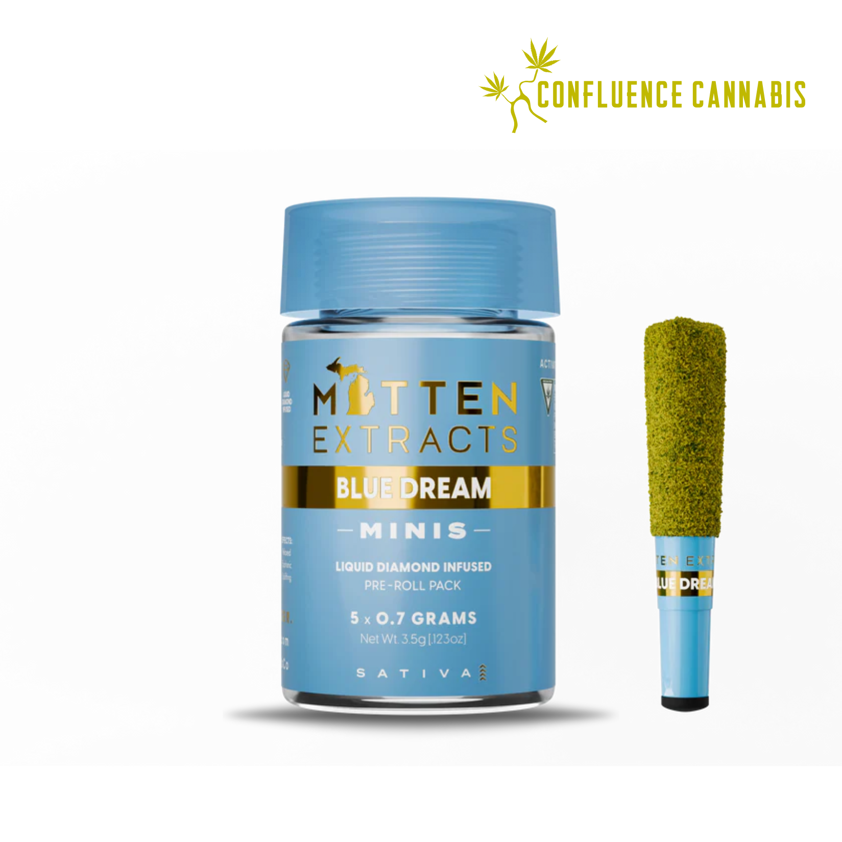 Photograph of product: Blue Dream (Infused) PREROLL 5 Pack