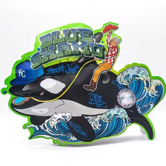 Photograph of product: Teds Budz - Blue Shamu 3.5g - Teds Budz - Blue Shamu 3.5g