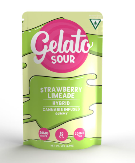 Photograph of product: Sour Strawberry Limeade | Gelato